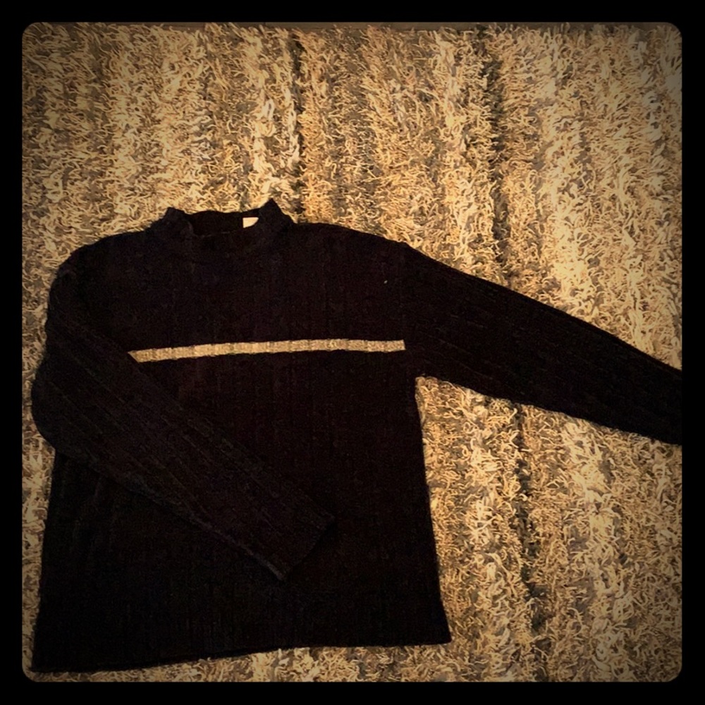 Cortina Italia striped sweater(black)